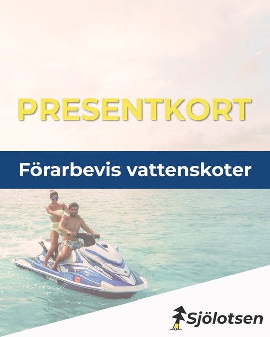 Presentkort Förarbevis för vattenskoter Stockholm